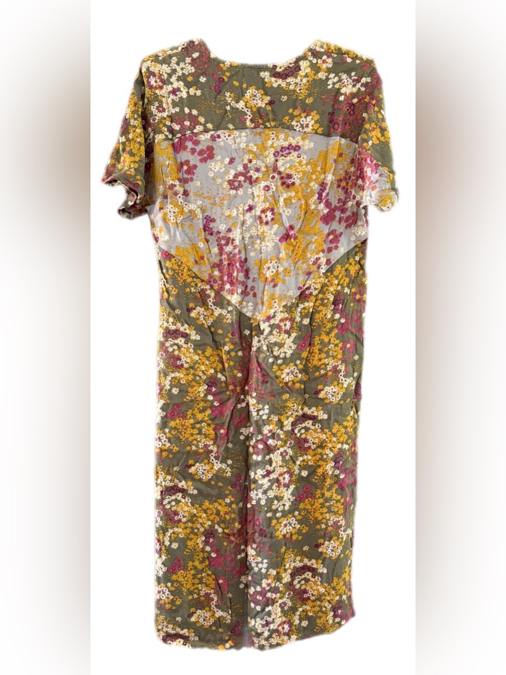 Anthropologie Saturday/Sunday for Tiny by Anthropologie Olive Floral Dress XS - Picture 6 of 14